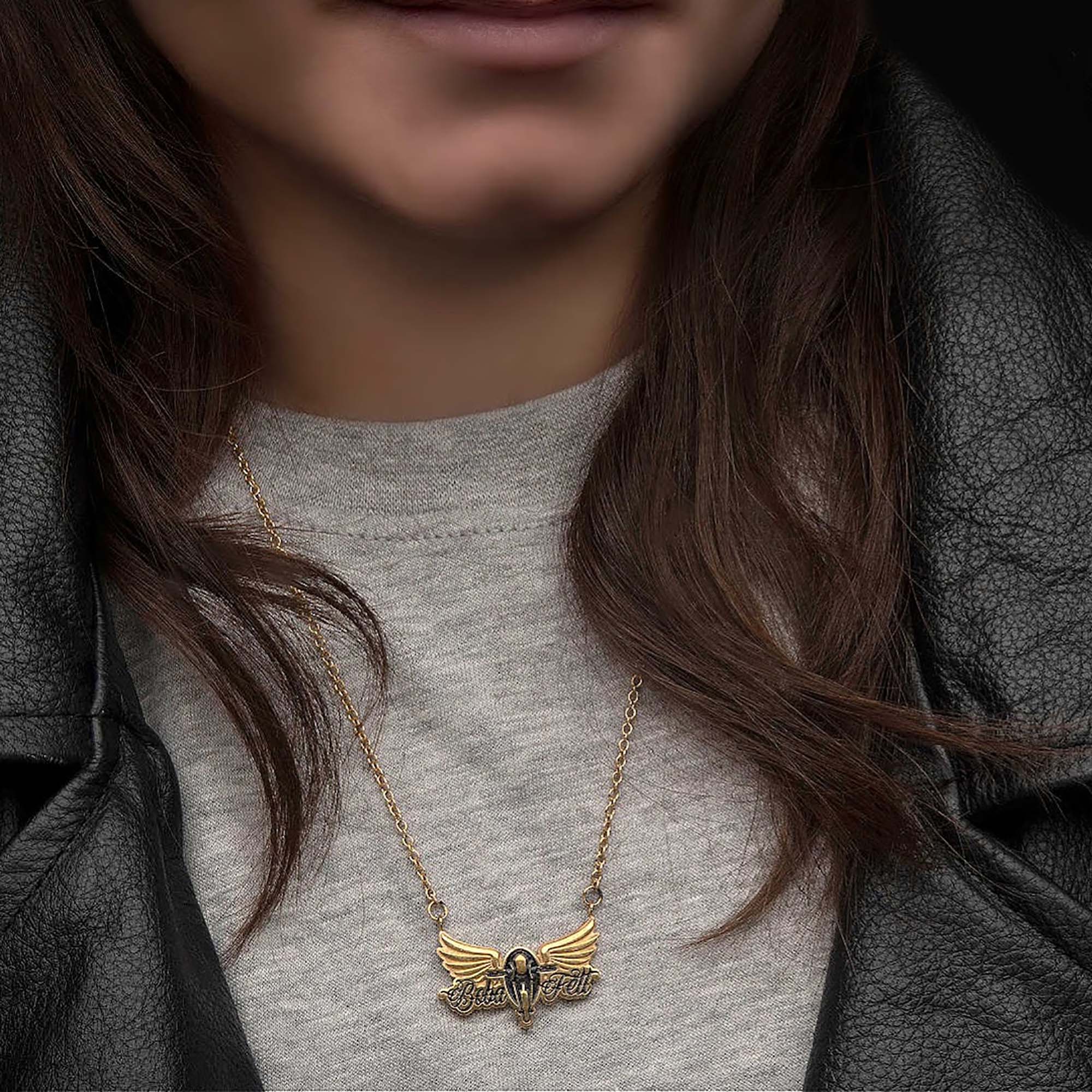 Star Wars Boba Fett Rock Pendant Necklace - Image 3