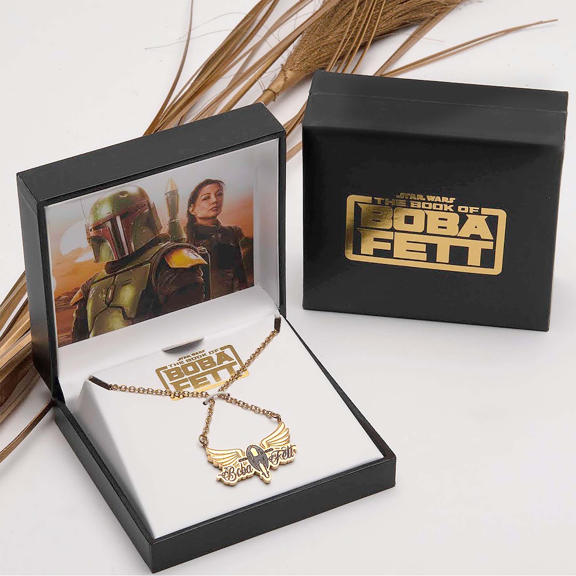Star Wars Boba Fett Rock Pendant Necklace - Image 5