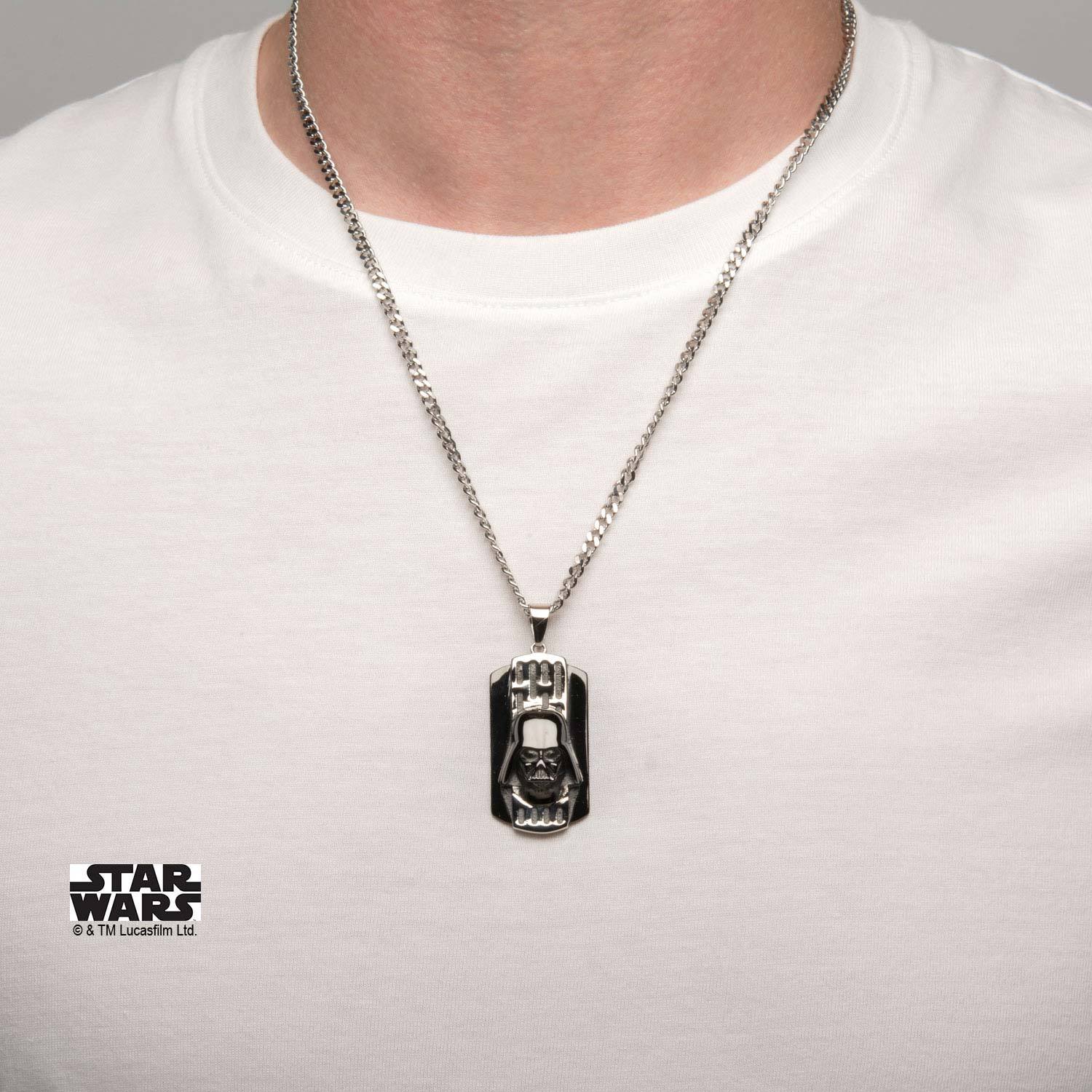 Star Wars 3D Darth Vader Dog Tag Pendant Necklace - Image 2