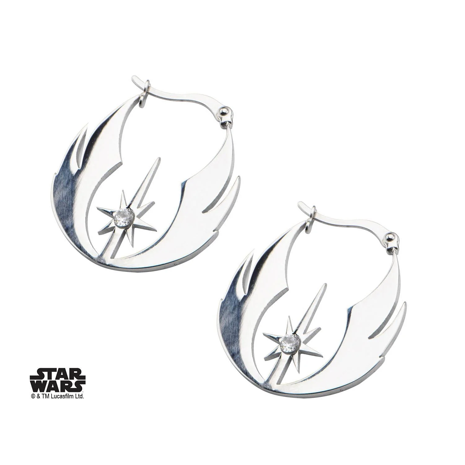 Star Wars Jedi Order CZ Hoop Earrings - Image 3