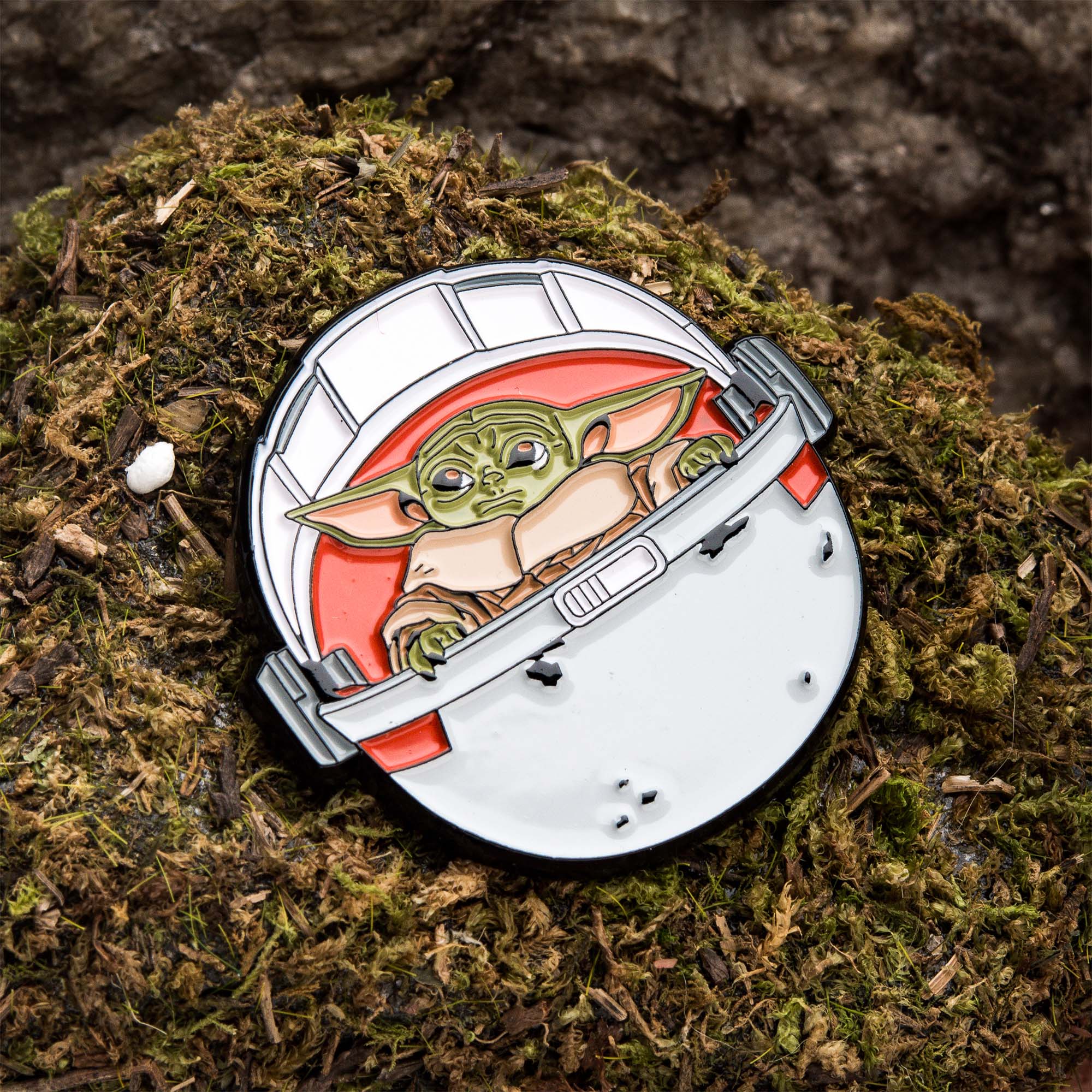 Star Wars: The Mandalorian Grogu (AKA: Baby Yoda/ The Child) Pod Lapel Pin - Image 5