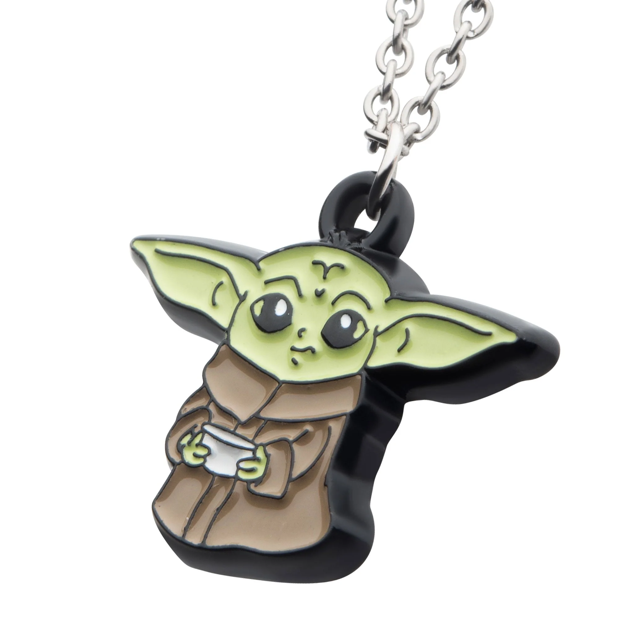 Star Wars: The Mandalorian Grogu (AKA: Baby Yoda/ The Child) with Cup Pendant Necklace - Image 2