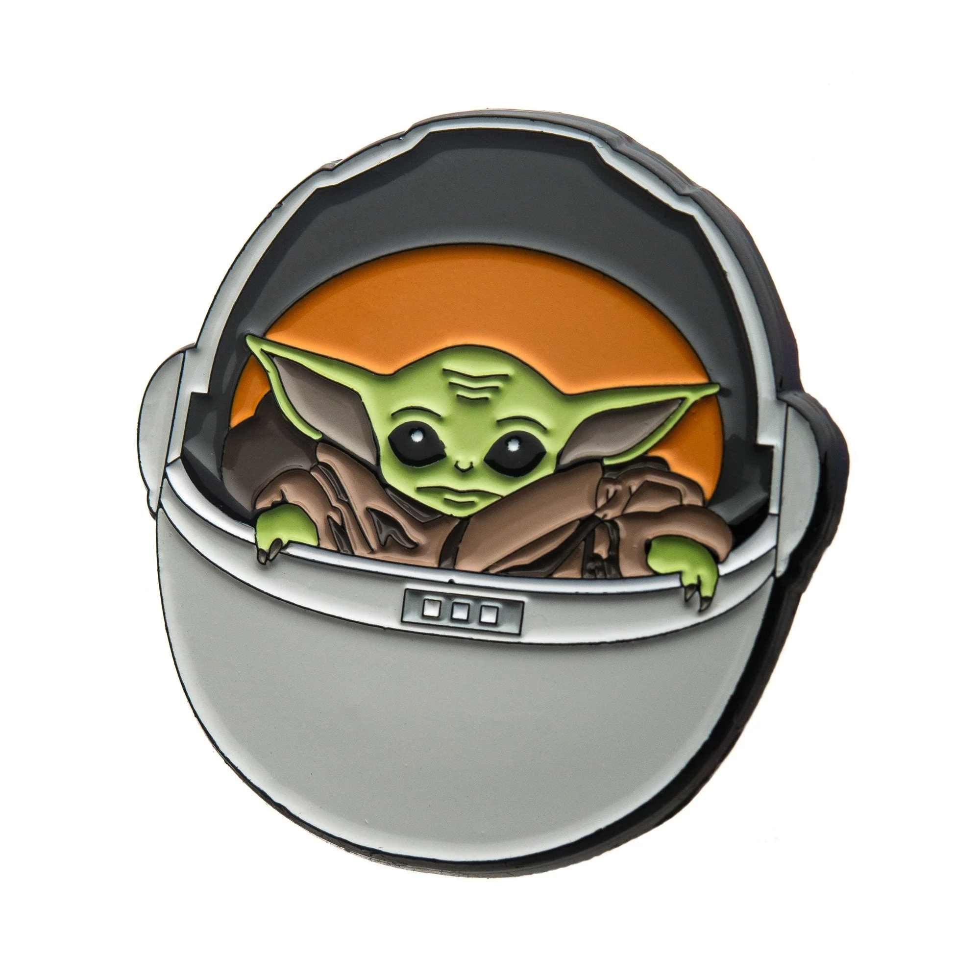 Star Wars: The Mandalorian Grogu (AKA: Baby Yoda/ The Child) Carriage Lapel Pin - Image 3