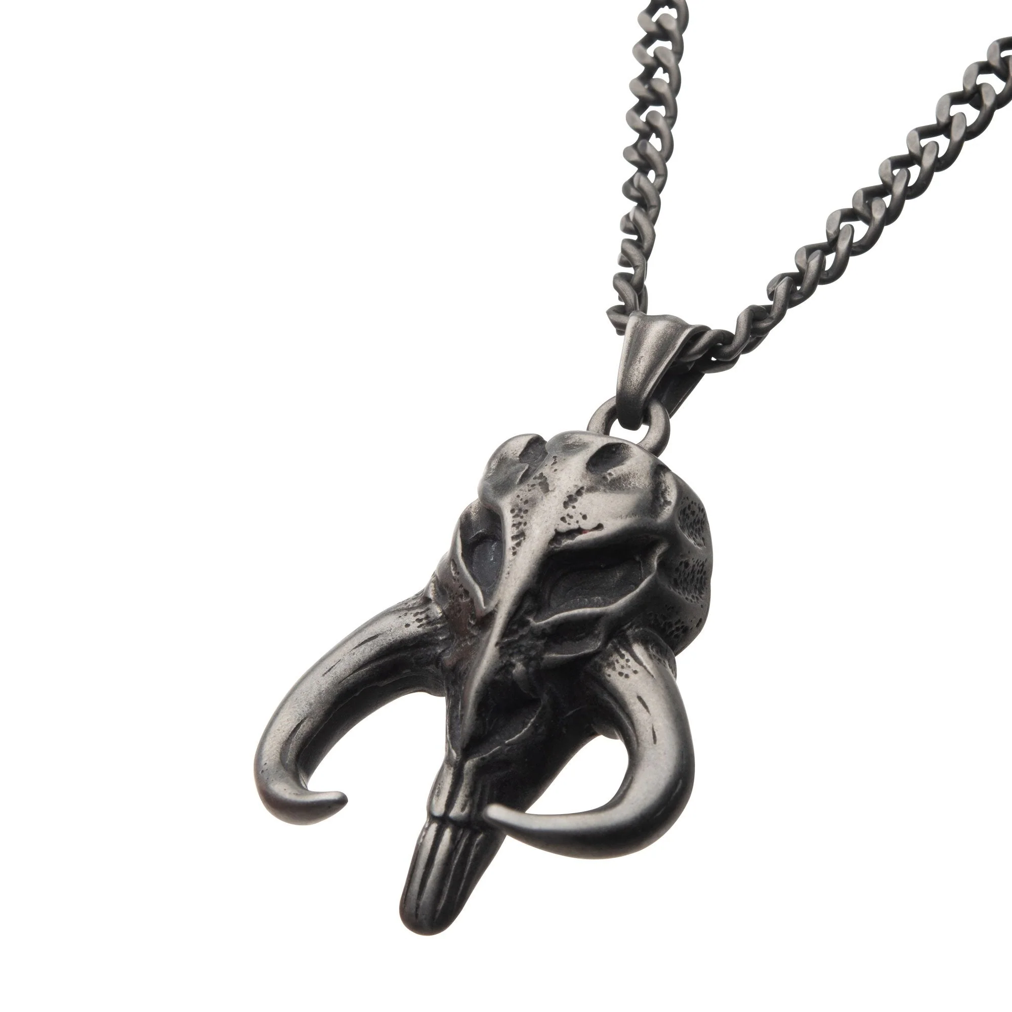 Star Wars Mandalorian Mythosaur Skull Pendant Necklace - Image 3