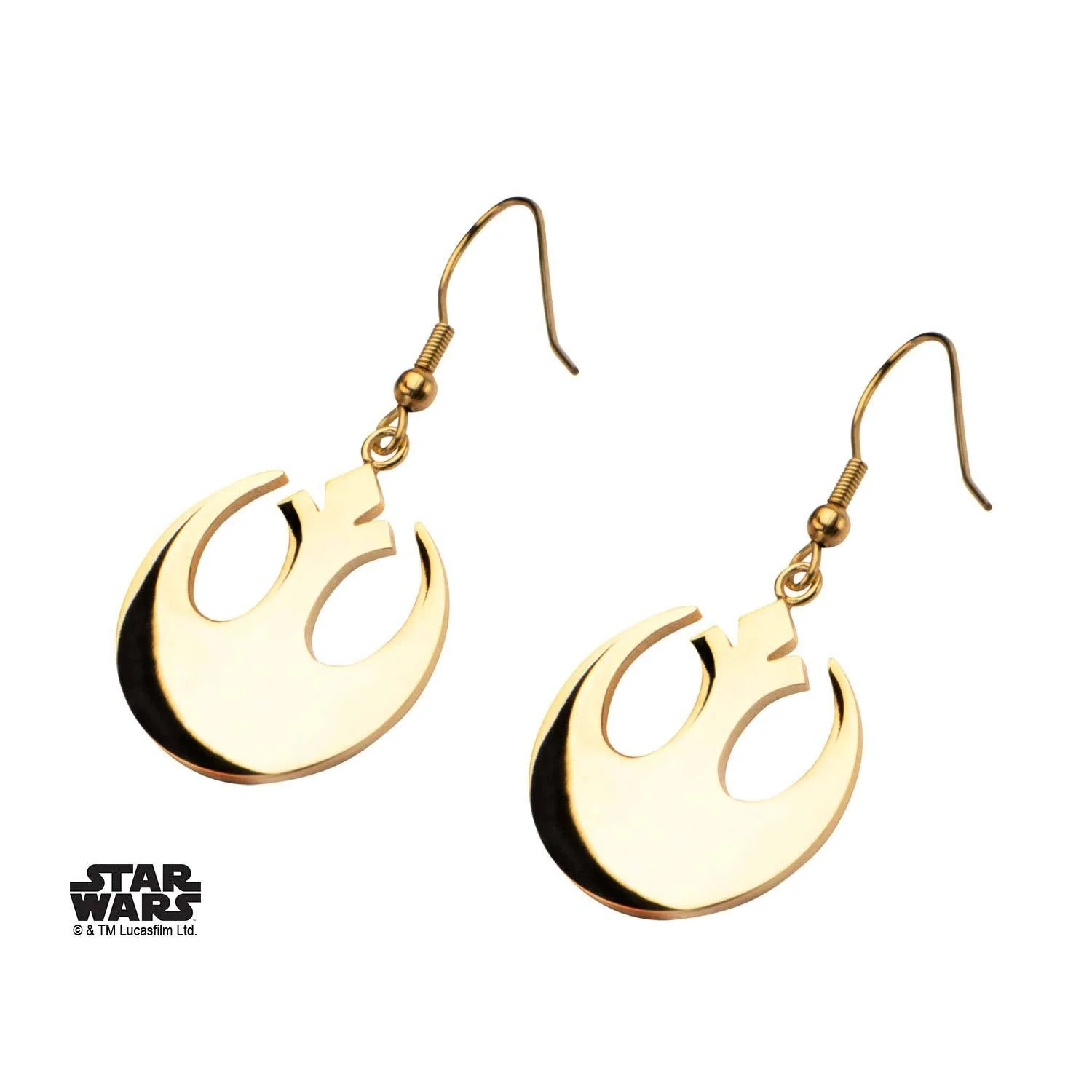 Star Wars Rebel Alliance Symbol Hook Dangle Earrings - Image 5