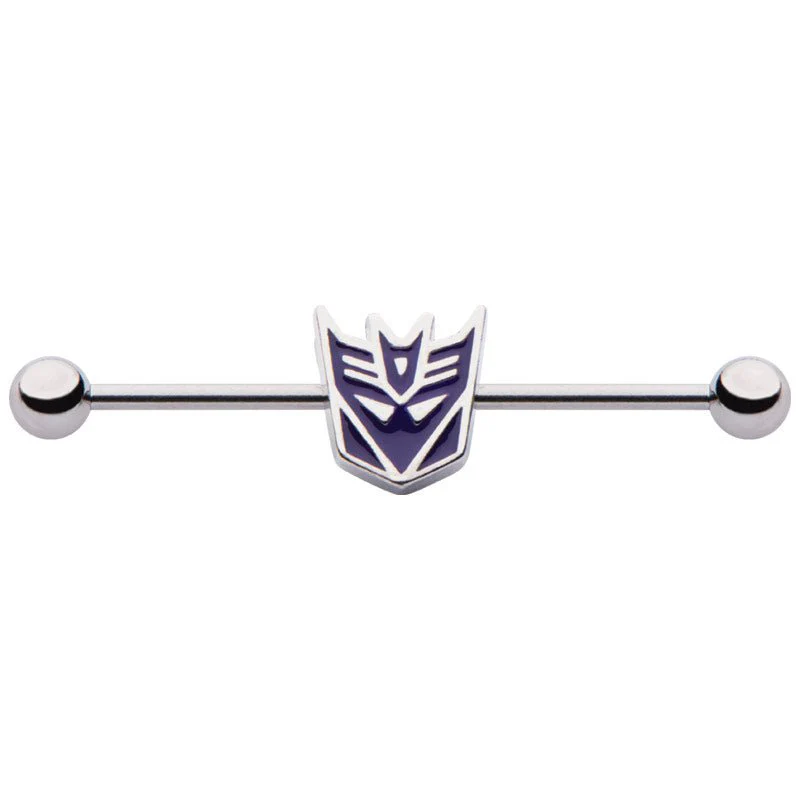 14g Transformers Steel Decepticon Industrial Barbell