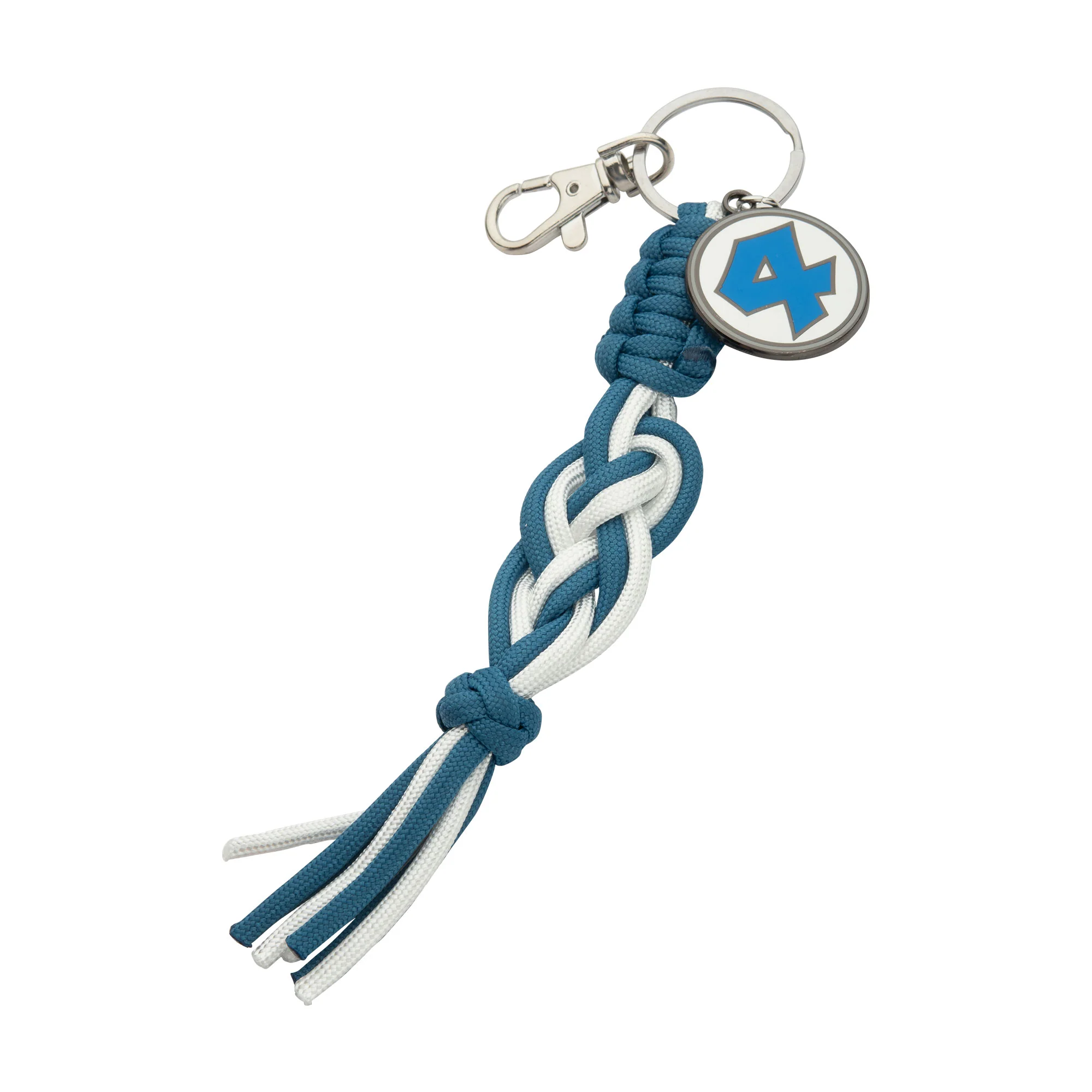 Marvel The Fantastic Four Classic Two Color Cord Knot Keychain – Light Blue & White Collectible - Image 3