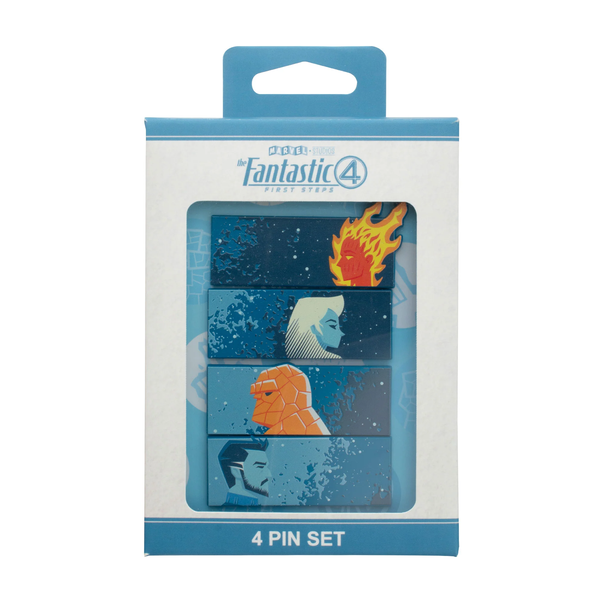Marvel The Fantastic Four Movie Characters Pin Set – 4-Piece Collectible Pins - Image 2