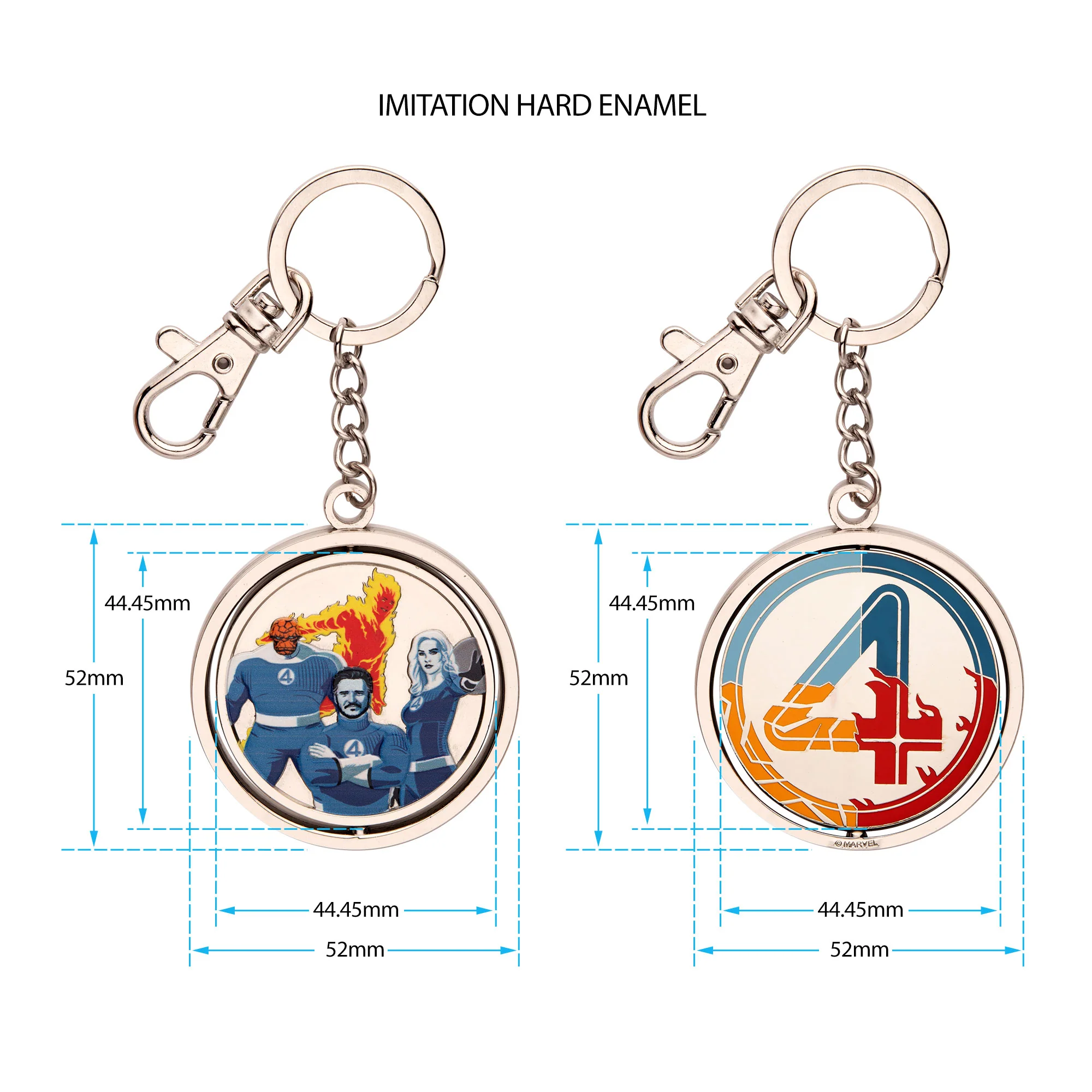 Marvel The Fantastic Four Movie Spinning Keychain – Dynamic Superhero Collectible - Image 3