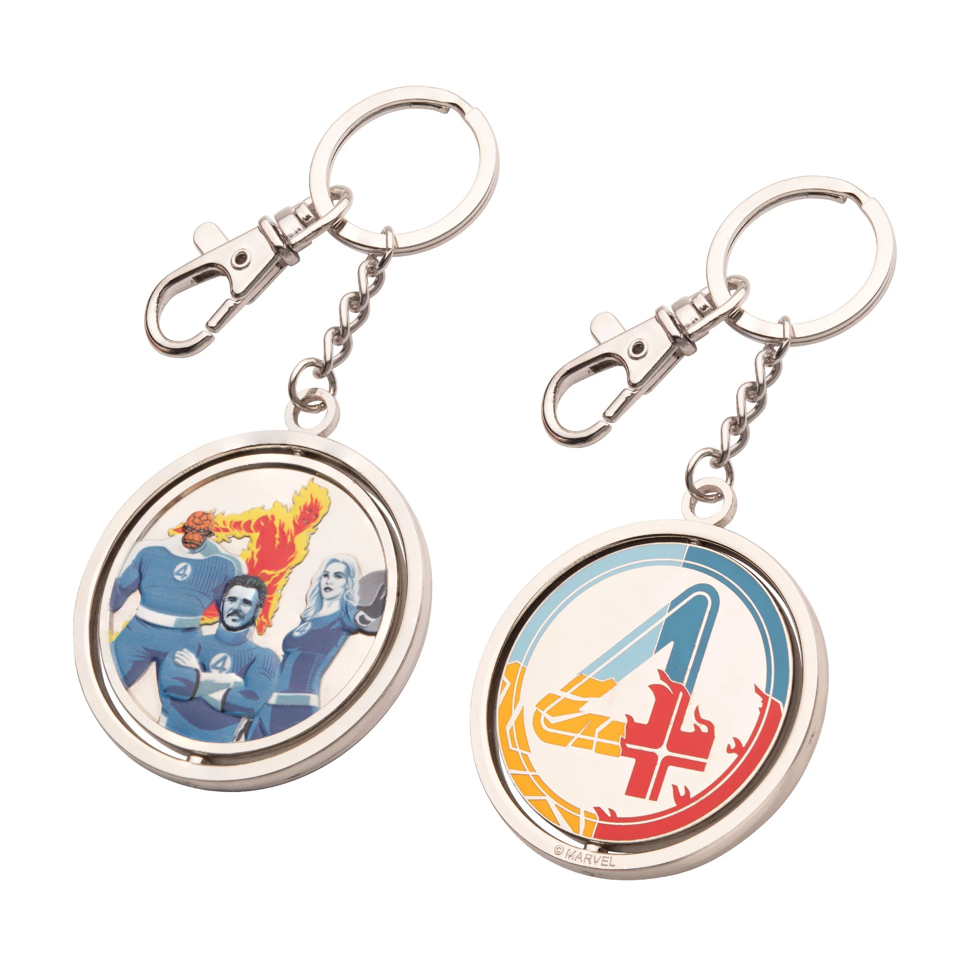 Marvel The Fantastic Four Movie Spinning Keychain – Dynamic Superhero Collectible - Image 4