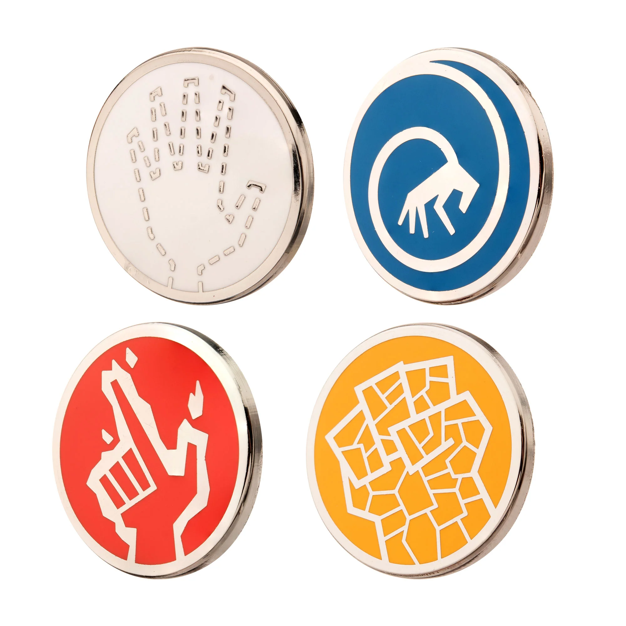 Marvel The Fantastic Four: Movie Symbols Enamel Pin Set – 4-Piece Collectible Team Pins - Image 4