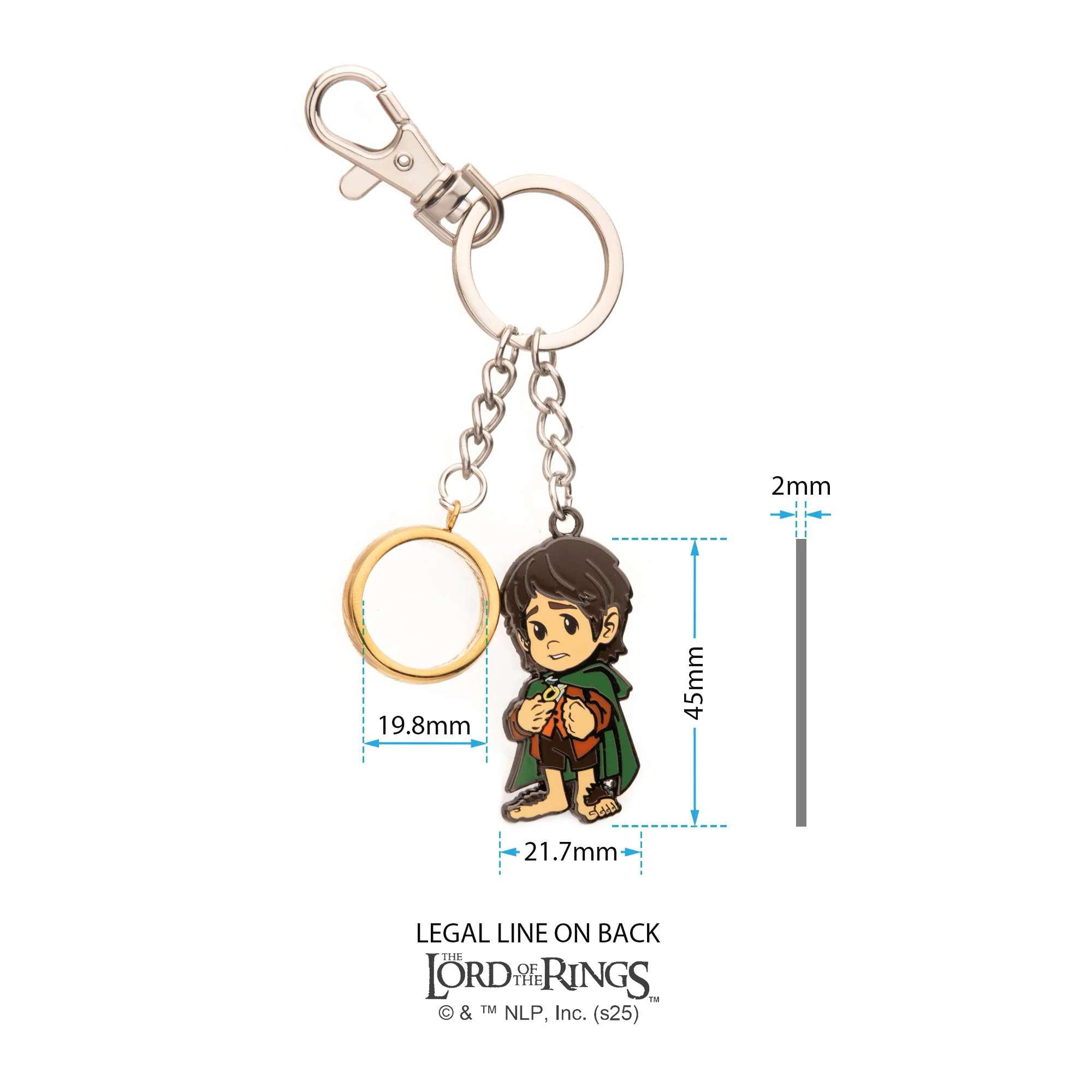 The Lord of The Rings Frodo One Ring Charms Keychain - Image 5