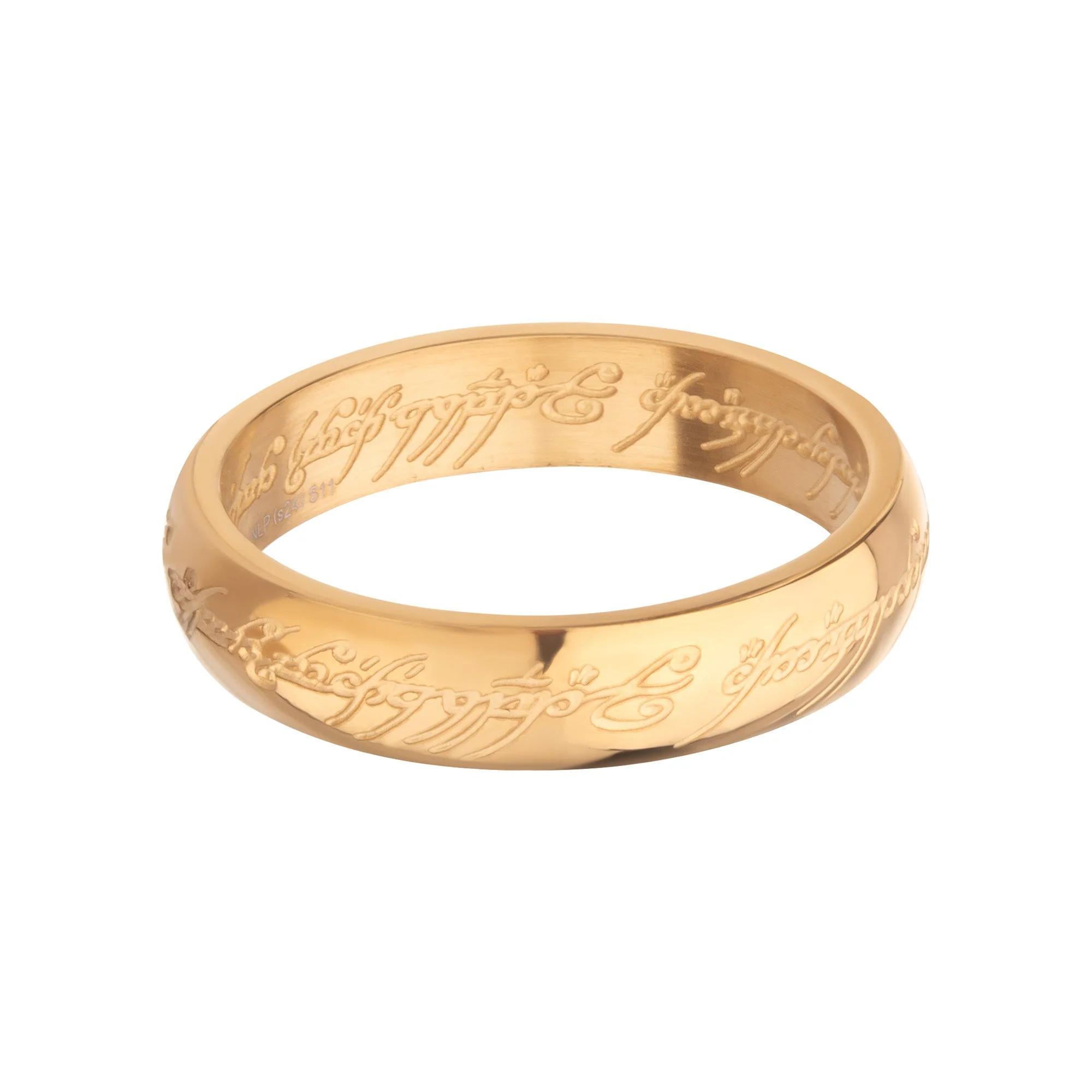 The Lord of the Rings Stainless Steel Gold IP The One Ring - Image 5