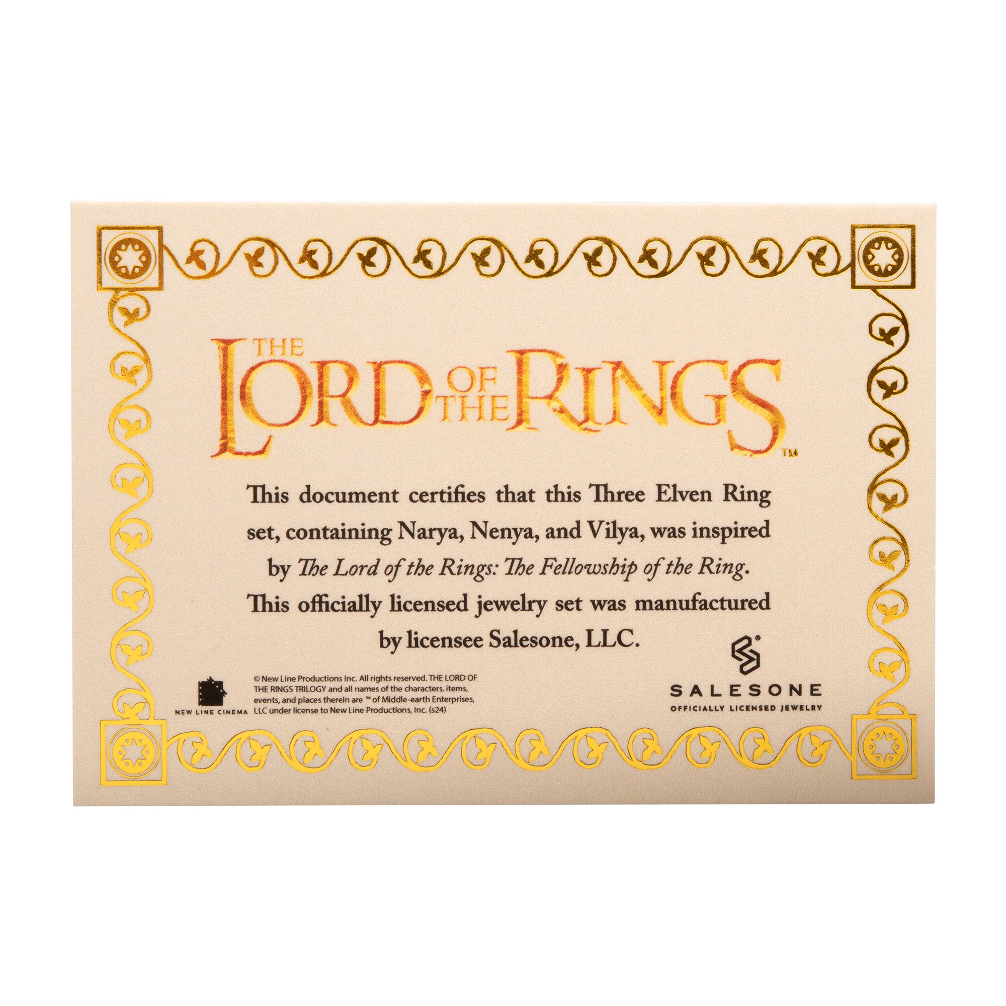 The Lord of the Rings Three Elven Adjustable Ring Set - Image 6