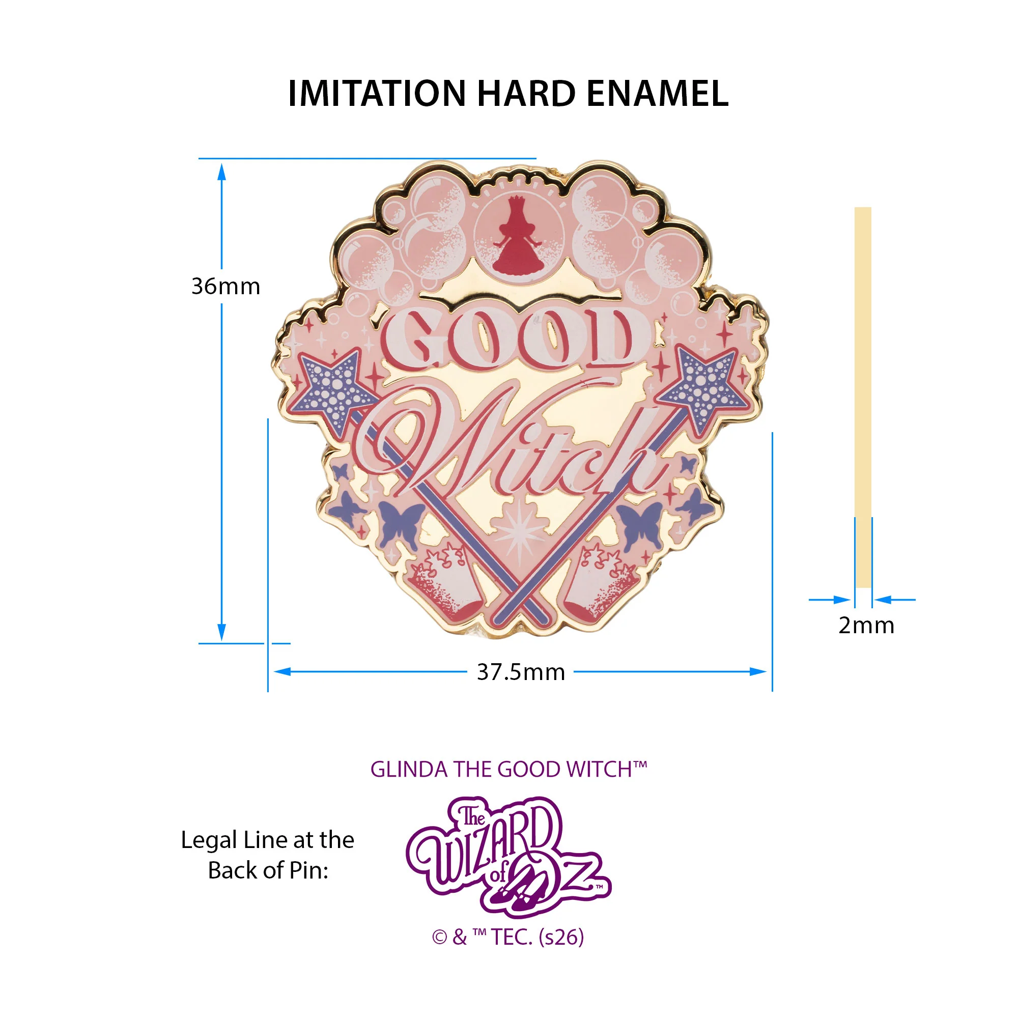 The Wizard of Oz Good Witch Pin - Image 6
