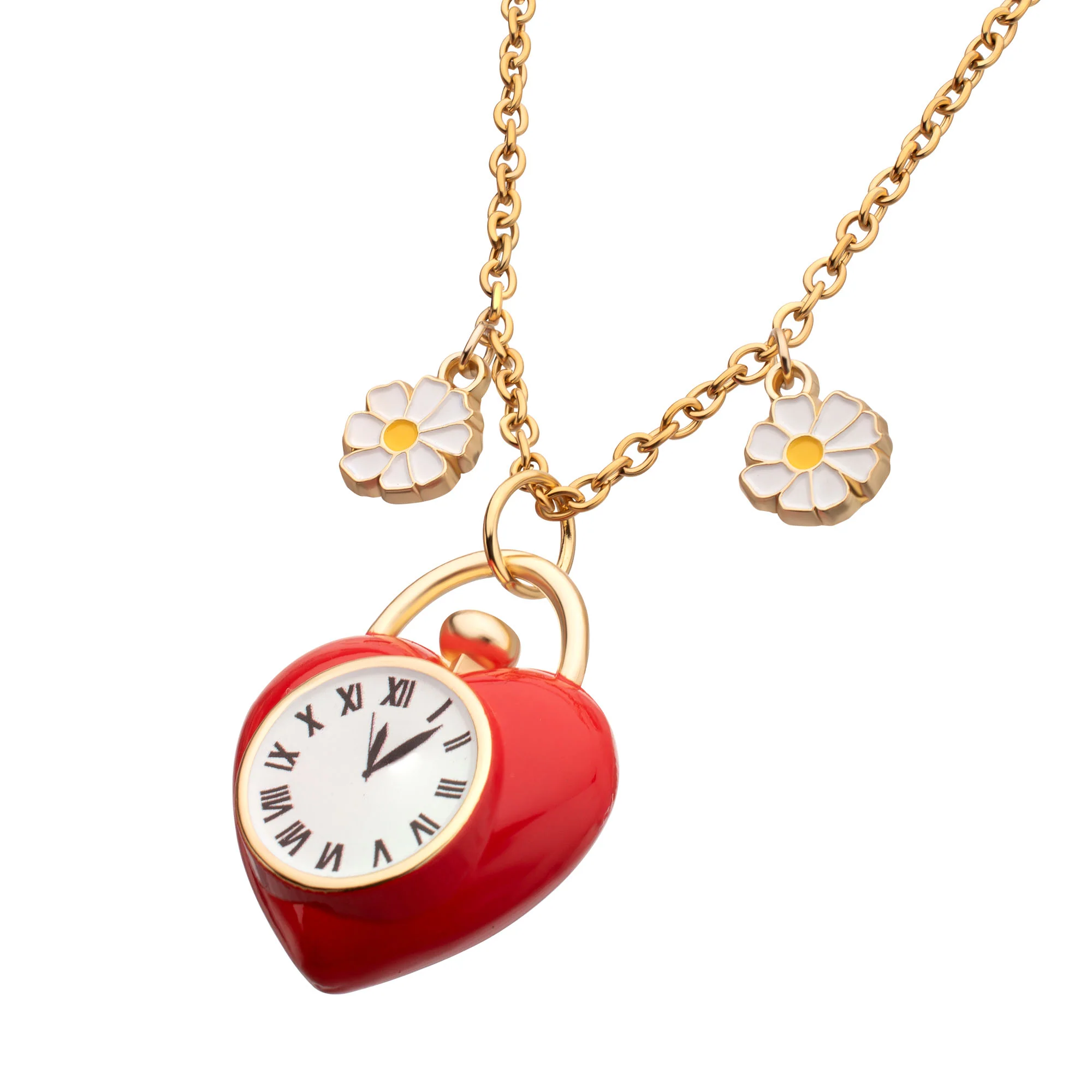 The Wizard of Oz Tin Man’s Clock Heart Pendant Necklace - Image 3