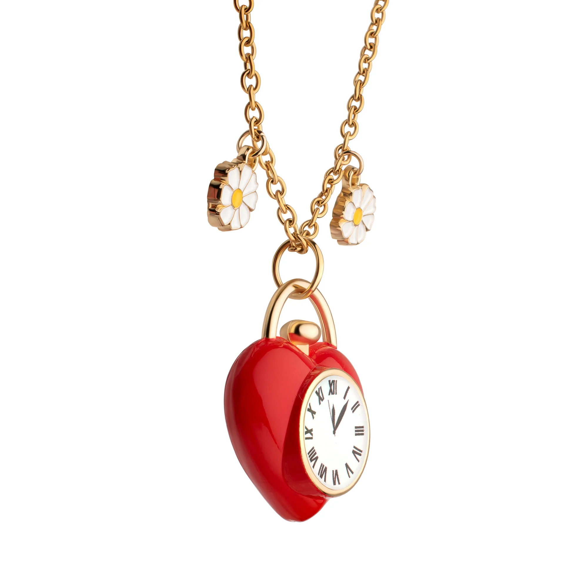 The Wizard of Oz Tin Man’s Clock Heart Pendant Necklace - Image 4