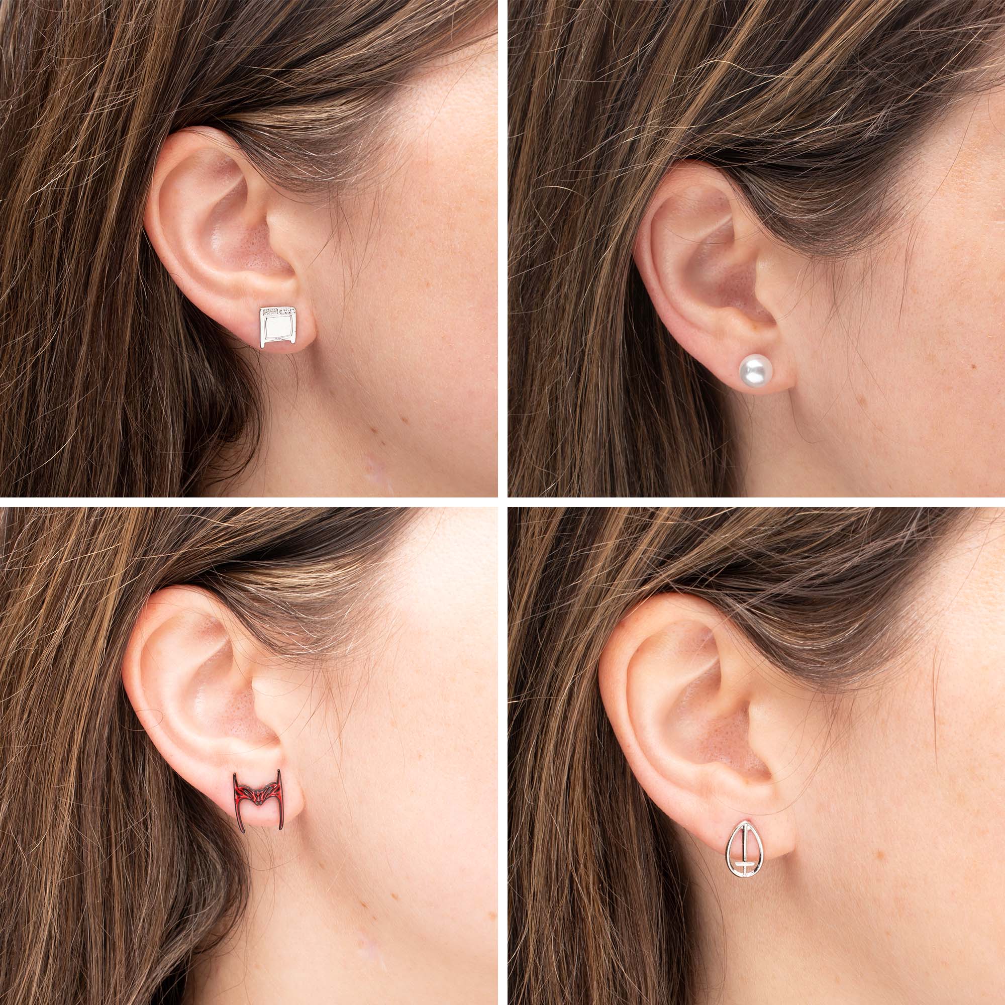 Marvel Wandavision Stud Earrings Set (4pcs) - Image 4