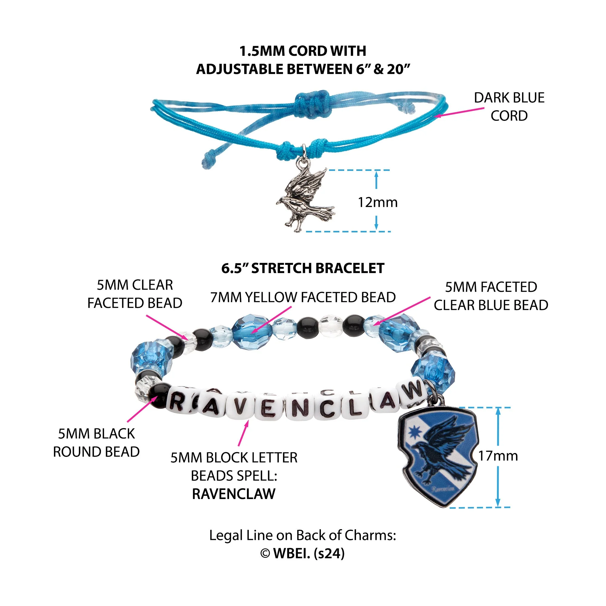 Harry Potter RavenClaw Bracelet Set - Image 3