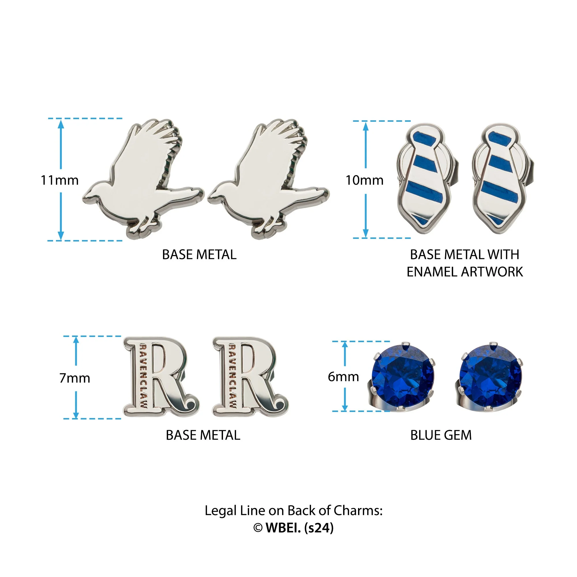 Harry Potter RavenClaw Stud Earring Set - Image 3