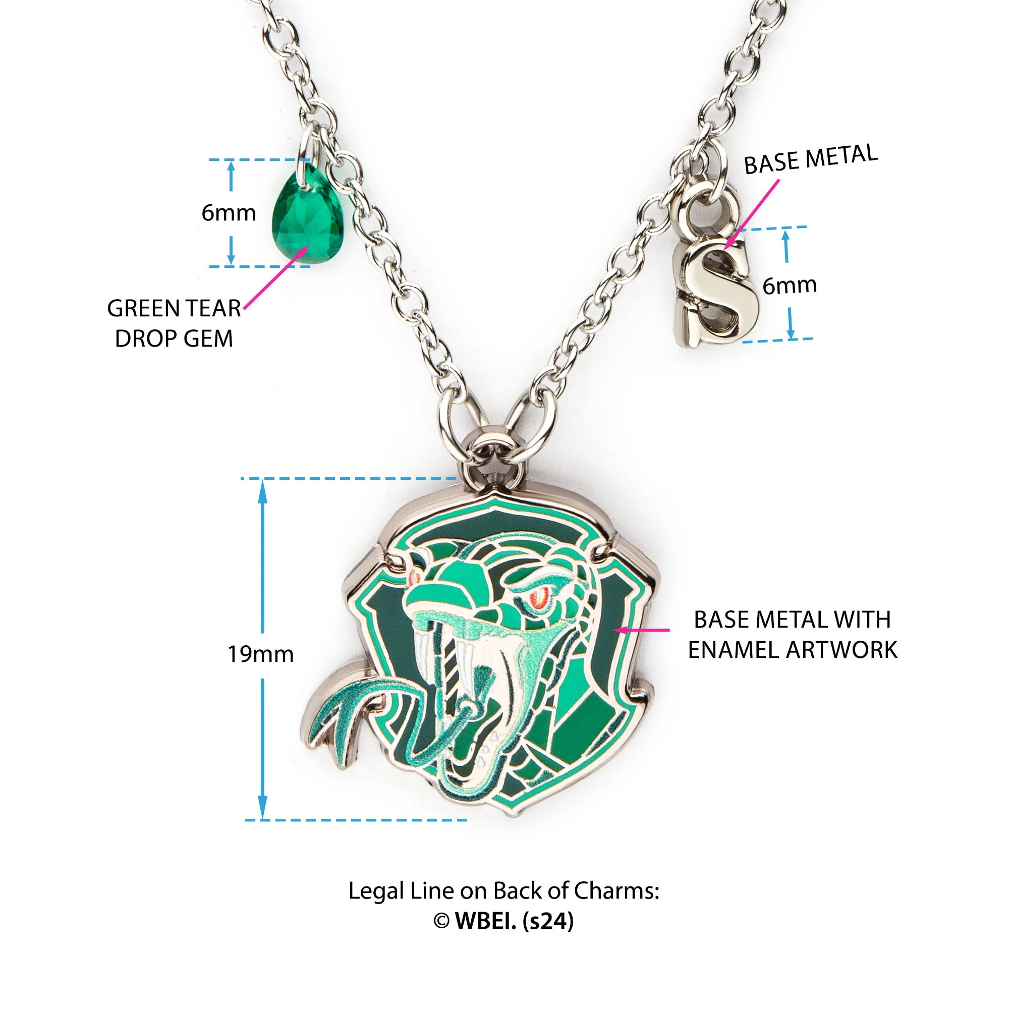 Harry Potter Slytherin Pendant Necklace - Image 3
