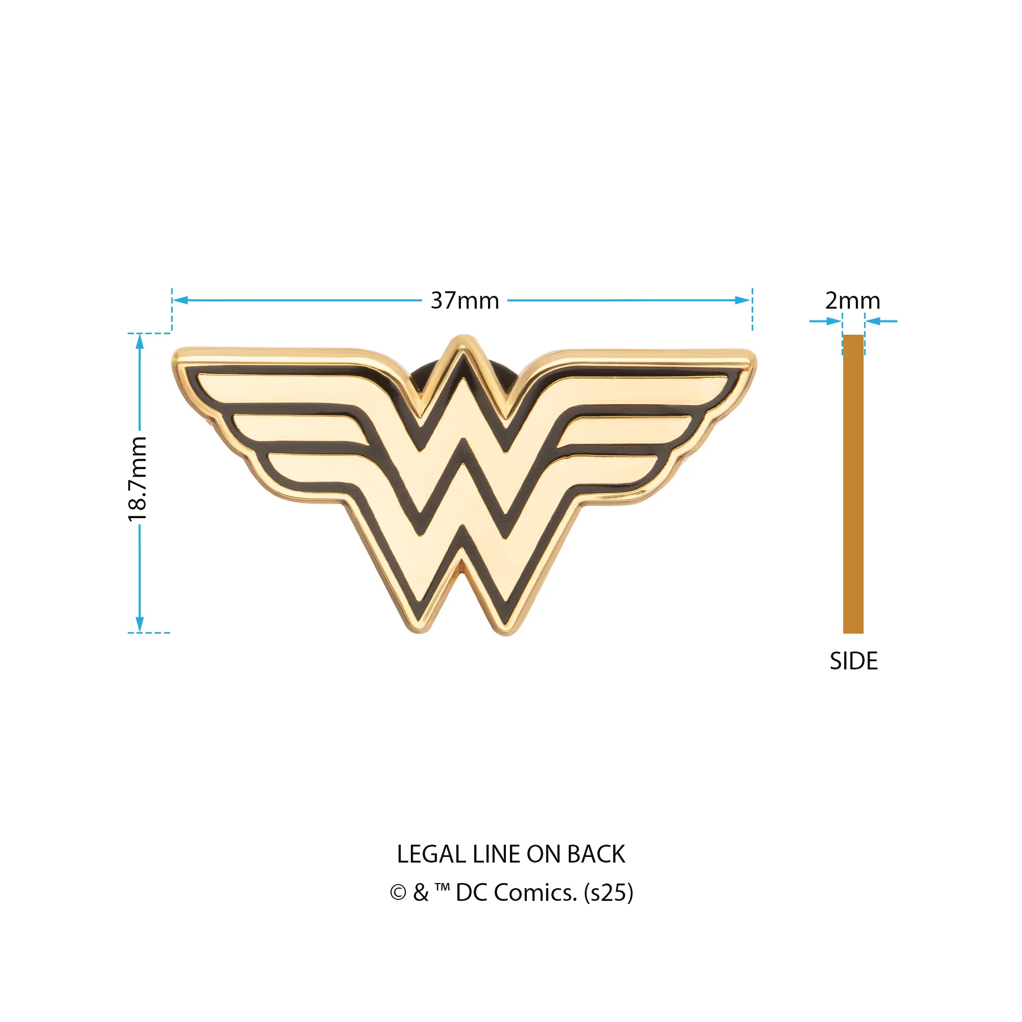 DC Comics Wonder Woman Lapel Pin - Image 3