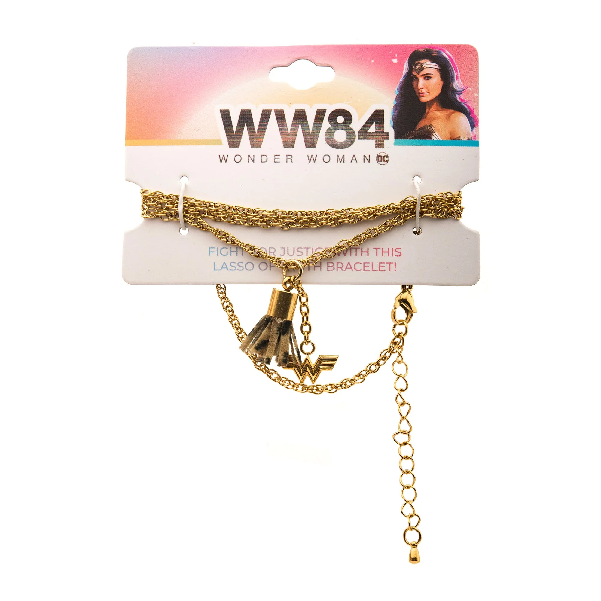 DC Comics Wonder Woman Logo Wrap Lasso Bracelet - Image 2