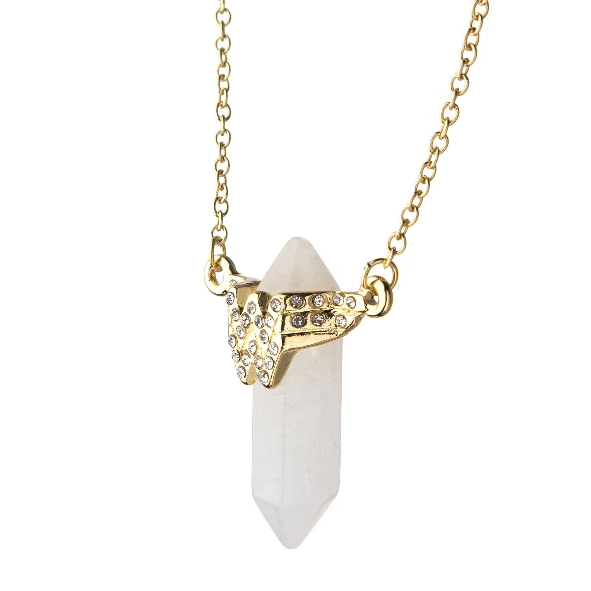 DC Comics Wonder Woman Logo with Crystals Pendant Necklace - Image 3