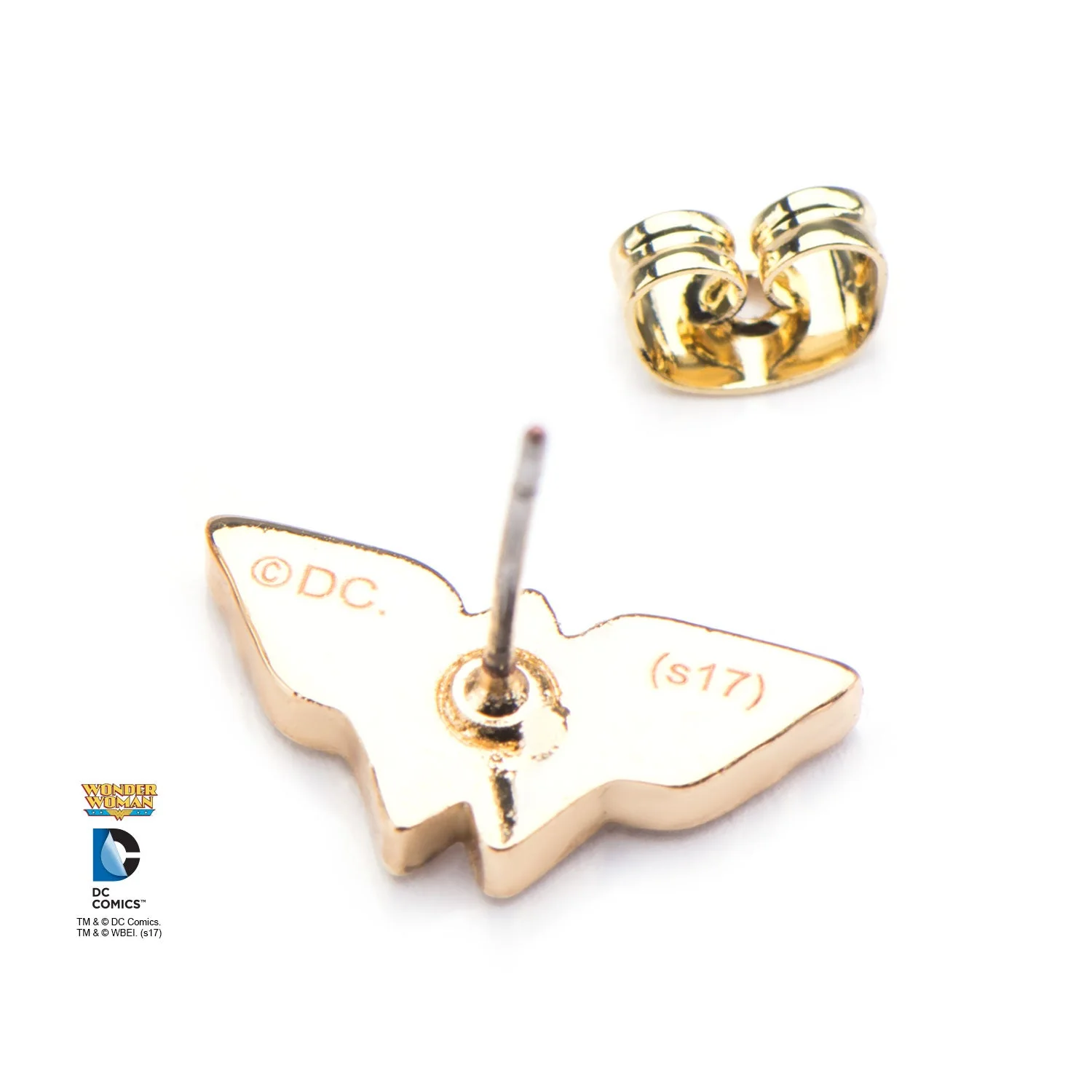 DC Comics Wonder Woman Logo Stud Earrings - Image 3